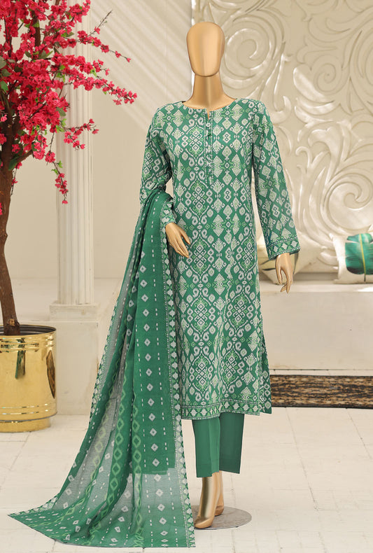 Summer Shades by HZ Textiles Digital Printed Lawn Suit Unstitched 3 Piece SPC - 1324