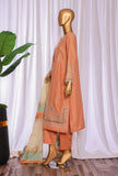 Turkish Embroidered Jacquard Unstitched Suit by HZ Textiles TJE- 102-C - Vol 03