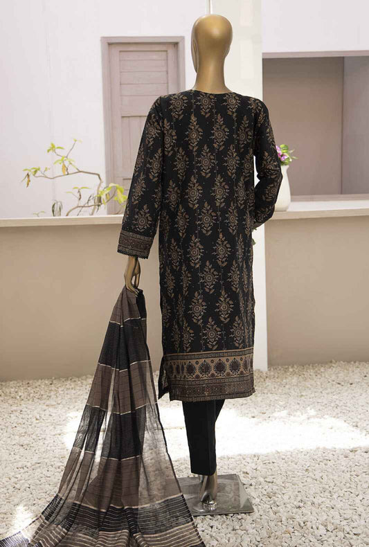 Turkish Jacquard by HZ Textiles Embroidered Jacquard Suit Unstitched 3 Piece TJE-1210- Summer Collection