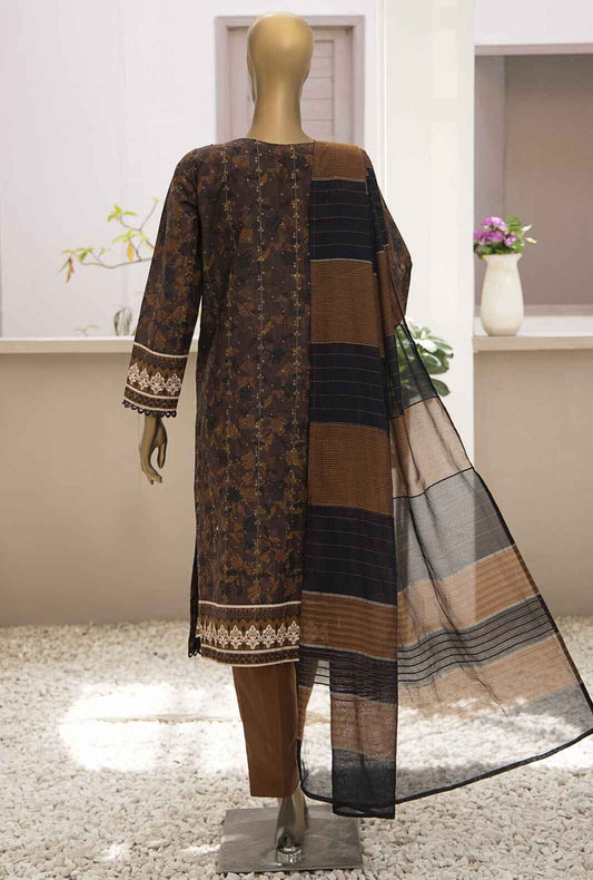 Turkish Jacquard by HZ Textiles Embroidered Jacquard Suit Unstitched 3 Piece TJE-1213- Summer Collection