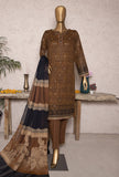3 Piece Unstitched - Turkish Jacquard Digital Printed Suit - TJS-1204