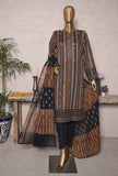 3 Piece Unstitched - Turkish Jacquard Digital Printed Suit - TJS-1205