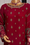 3 Piece Stitched Fasaane HZK-173 Maroon Vol-05