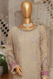 3 Piece Stitched Fasaane HZK-171 Dark Beige Vol-05