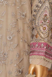 3 Piece Stitched Fasaane HZK-171 Dark Beige Vol-05