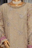 3 Piece Stitched Fasaane HZK-171 Dark Beige Vol-05