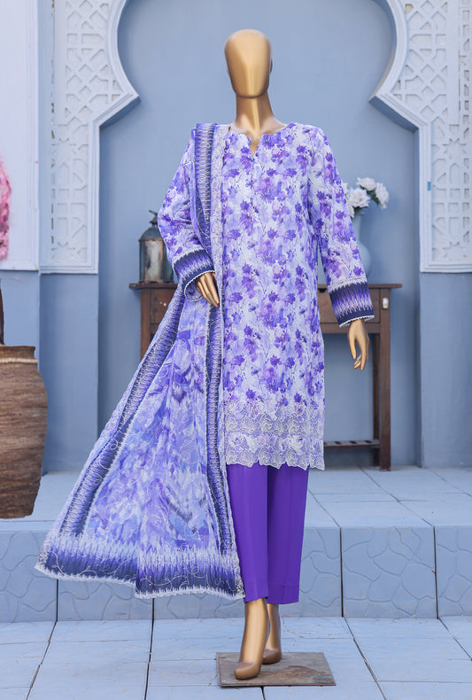 Premium by HZ Textiles Embroidered Lawn Suit Unstitched 3 Piece PEC-616