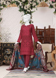 3 Piece Stitched Dobby Printed Suit