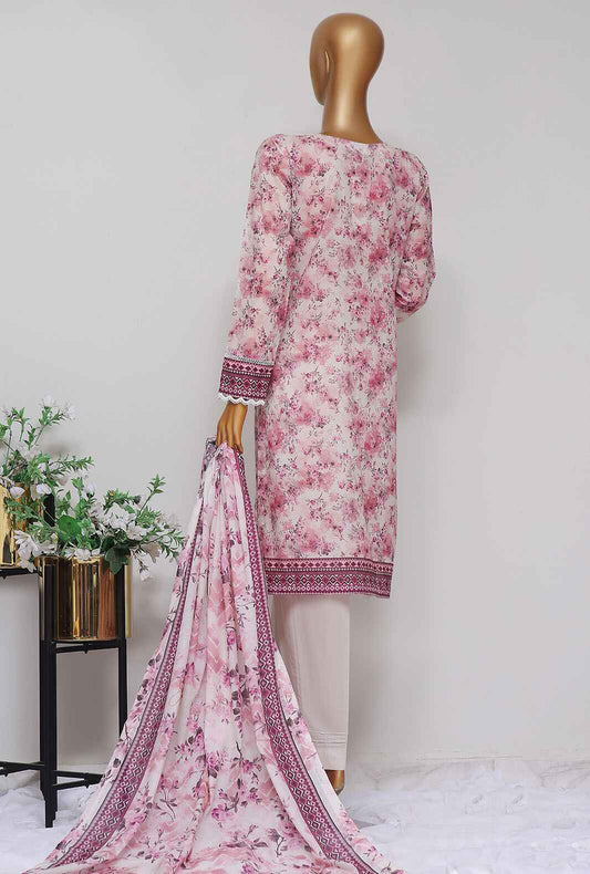 3 Piece Stitched - Dhagakari Digital Printed lawn Suit -PDE-807