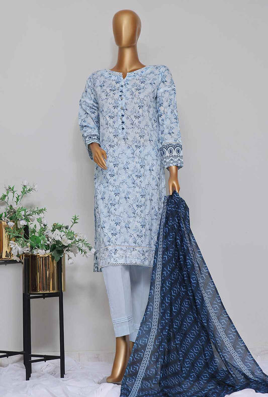 3 Piece Stitched - Dhagakari Digital Printed lawn Suit -PDE-799