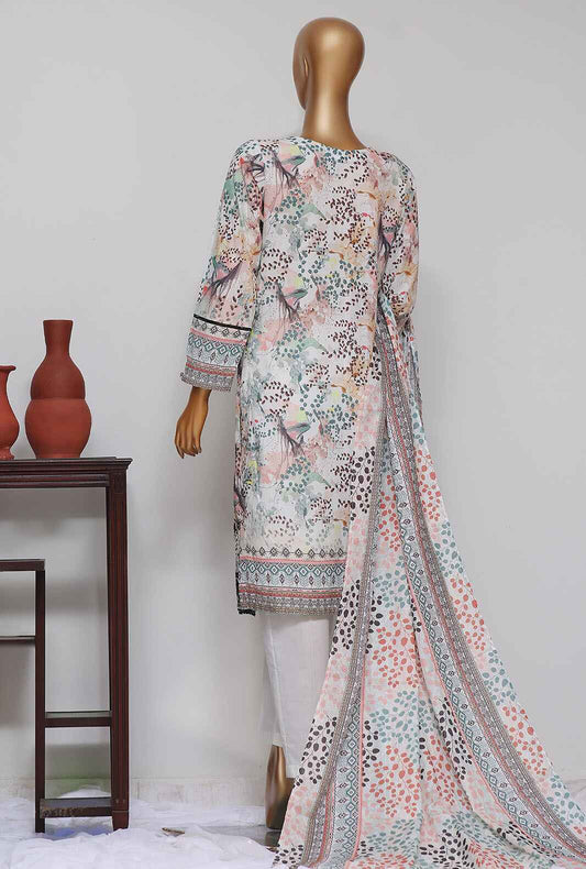 3 Piece Stitched - Dhagakari Digital Printed lawn Suit -PDE-802