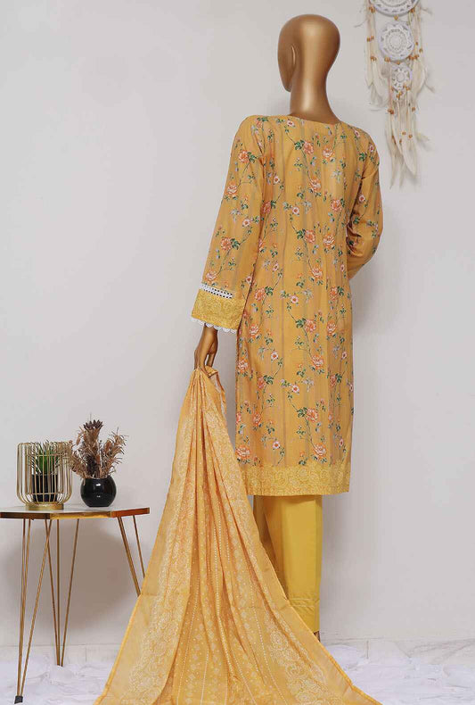 3 Piece Stitched - Dhagakari Digital Printed lawn Suit -PDE-808