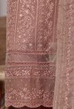3 Piece Stitched Fasaane HZK-184 Dark Peach Vol-06