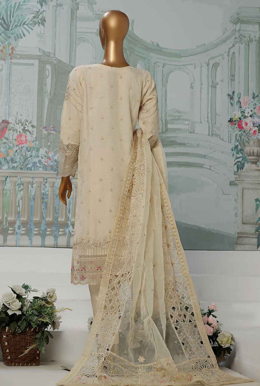 3 Piece Stitched Falsafaa HZK-176 Peach Vol-03