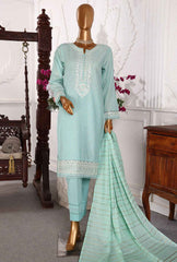 3 Piece Stitched Festive Hues Linekari GSL-02 Sky Blue