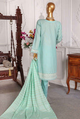 3 Piece Stitched Festive Hues Linekari GSL-02 Sky Blue