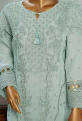 3 Piece Stitched Falsafaa HZK-174 Greyish Blue Vol-03