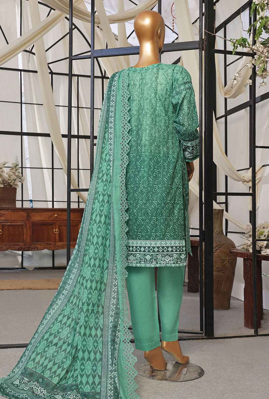 3 Piece Stitched Printkari PCL-402 Green