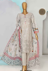 3 Piece Stitched Printkari Bamber Chiffon PLC-412 Beige