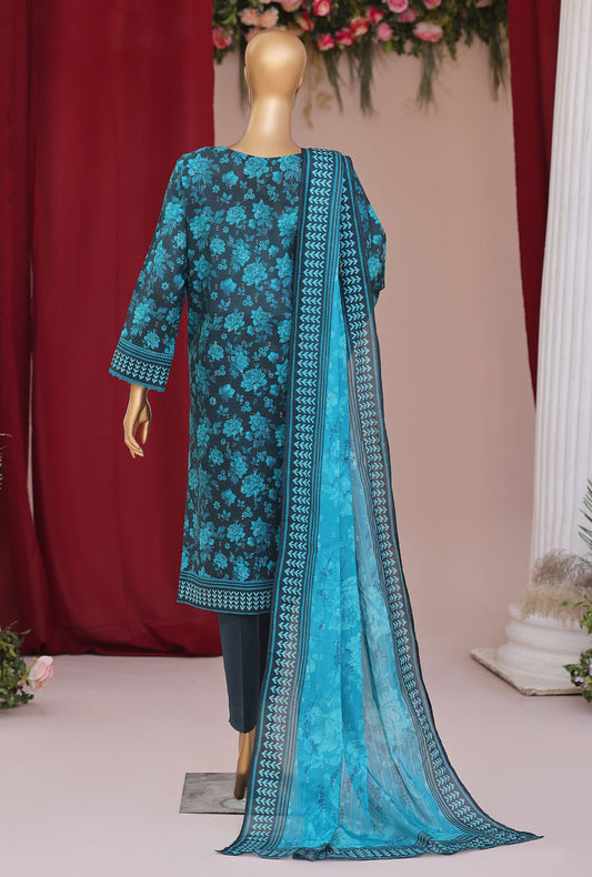 Vital by HZ Textiles Embroidered Lawn Suit Unstitched 3 Piece VEC - 06