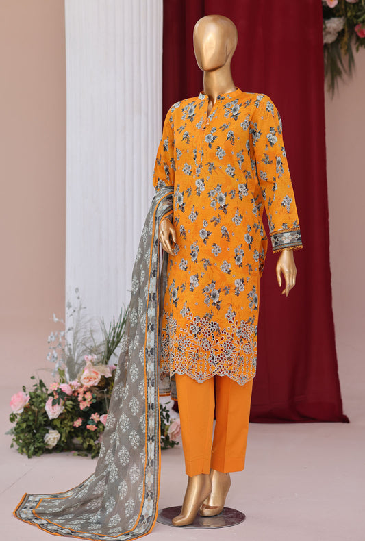 Vital by HZ Textiles Embroidered Lawn Suit Unstitched 3 Piece VEC - 07