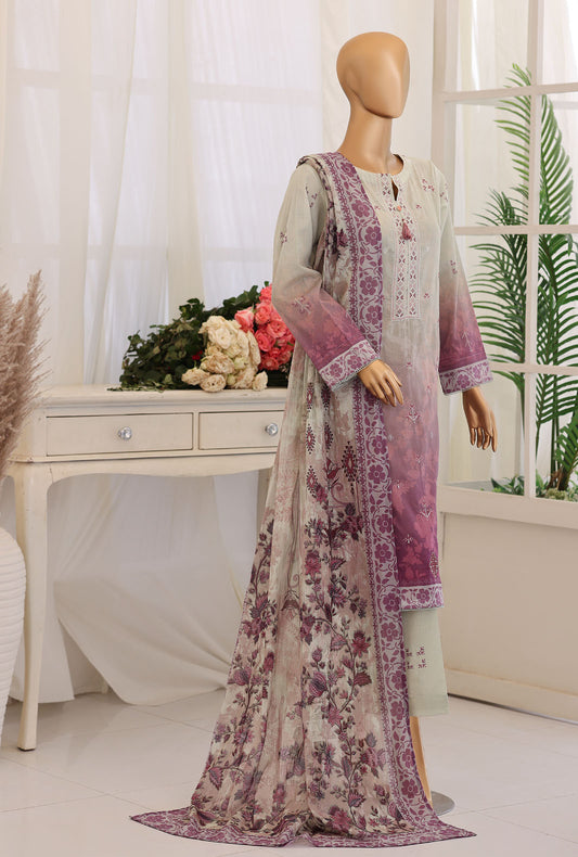 Virsa by HZ Textiles Embroidered Lawn Suit Unstitched  3 Piece VEC - 1168