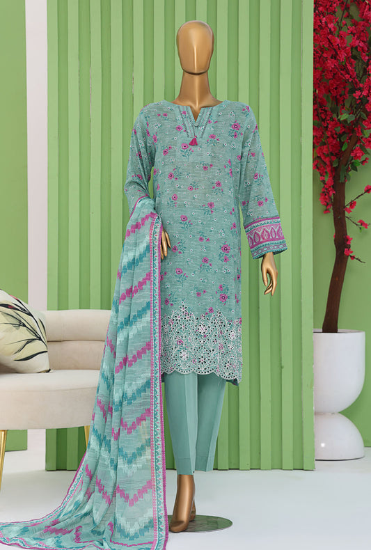 Vital by HZ Textiles Embroidered Doriya Suit Unstitched 3 Piece VEC - 1260