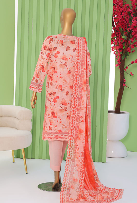 Vital by HZ Textiles Embroidered Doriya Suit Unstitched 3 Piece VEC - 1261