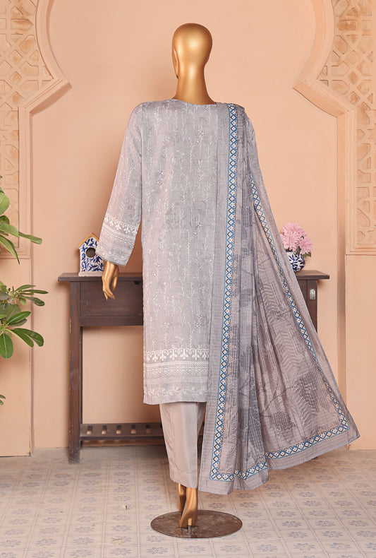 Vogue by HZ Textiles Embroidered Viscose Suit Unstitched 3 Piece - VFC-1331 - Winter Collection