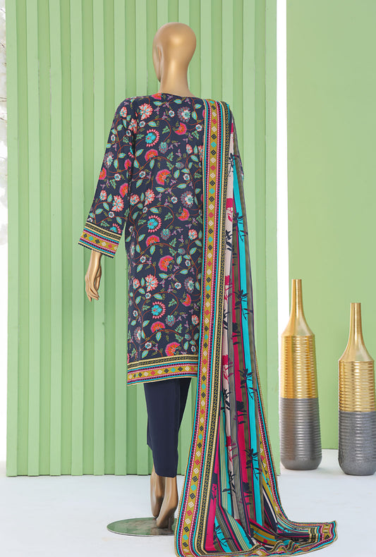 Vogue by HZ Textiles Printed Viscose Suit Unstitched 3 Piece VFC-1398 Vol-02 - Winter Collection