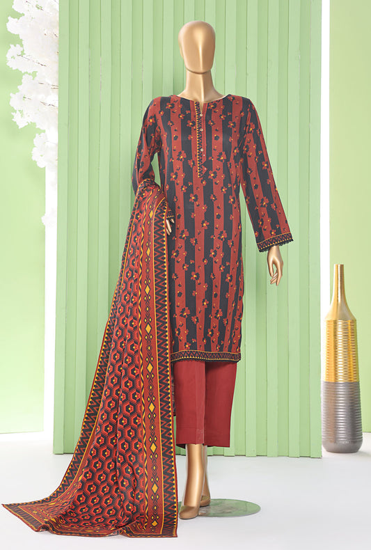 Vogue by HZ Textiles Printed Viscose Suit Unstitched 3 Piece VFC-1402 Vol-02 - Winter Collection