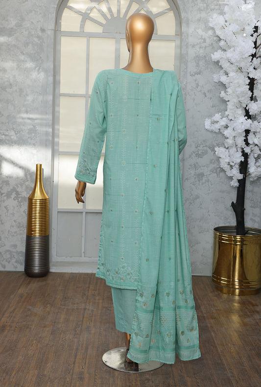 Valencia by HZ Textiles Embroidered Jacquard Suit Unstitched 3 Piece VJE-08 Vol-02 - Winter Collection