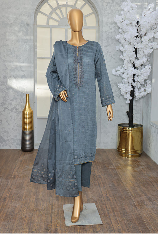 Valencia by HZ Textiles Embroidered Jacquard Suit Unstitched 3 Piece VJE-16 Vol-02 - Winter Collection