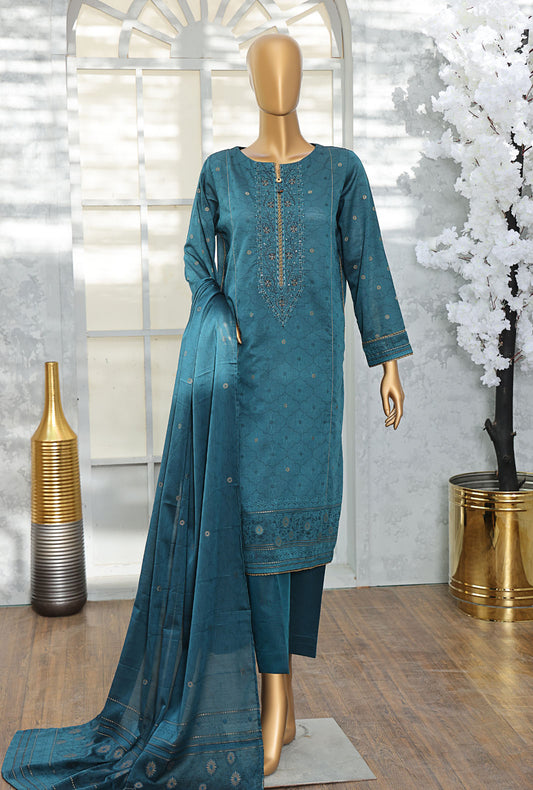 Valencia by HZ Textiles Embroidered Jacquard Suit Unstitched 3 Piece VJE-18 Vol-02 - Winter Collection