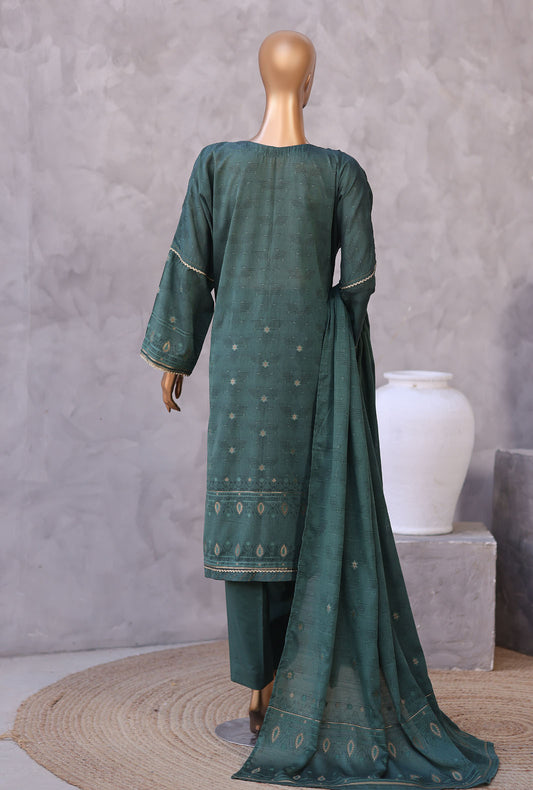 Valencia by HZ Textiles Embroidered Jacquard Suit Unstitched 3 Piece VJE-7104