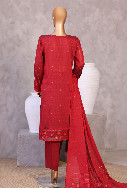 Valencia by HZ Textiles Embroidered Jacquard Suit Unstitched 3 Piece VJE-7106