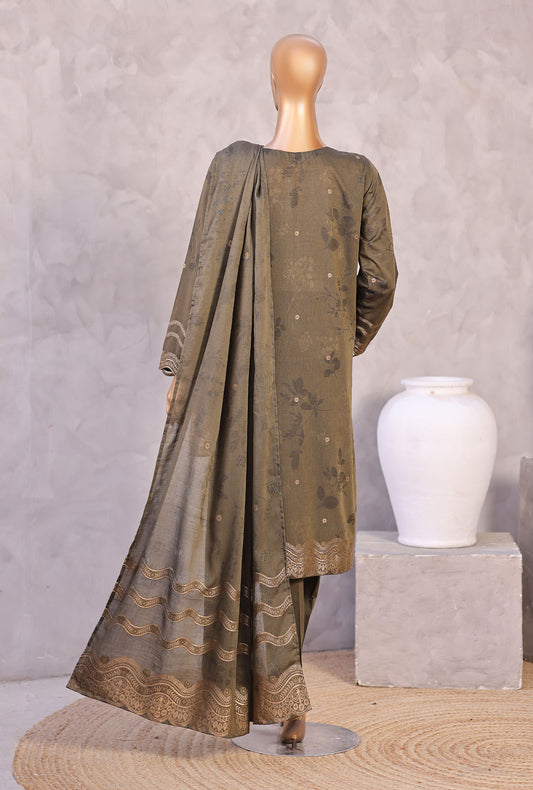 Valencia by HZ Textiles Embroidered Jacquard Suit Unstitched 3 Piece VJE-7108