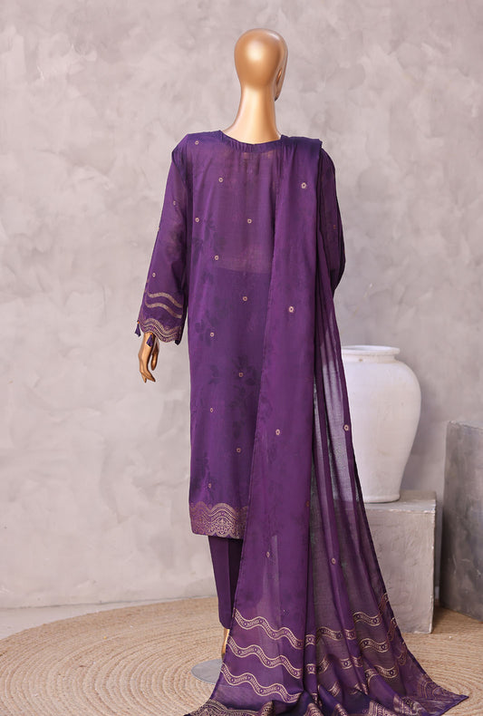 Valencia by HZ Textiles Embroidered Jacquard Suit Unstitched 3 Piece VJE-7109