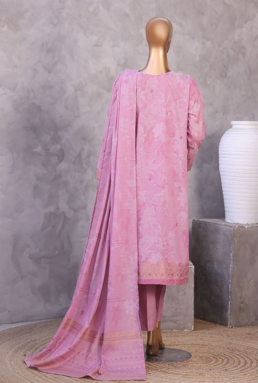 Valencia by HZ Textiles Embroidered Jacquard Suit Unstitched 3 Piece VJE-7110