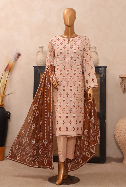 Vital Printed Slub Lawn Unstitched Suit by HZ Textiles VP - 05
