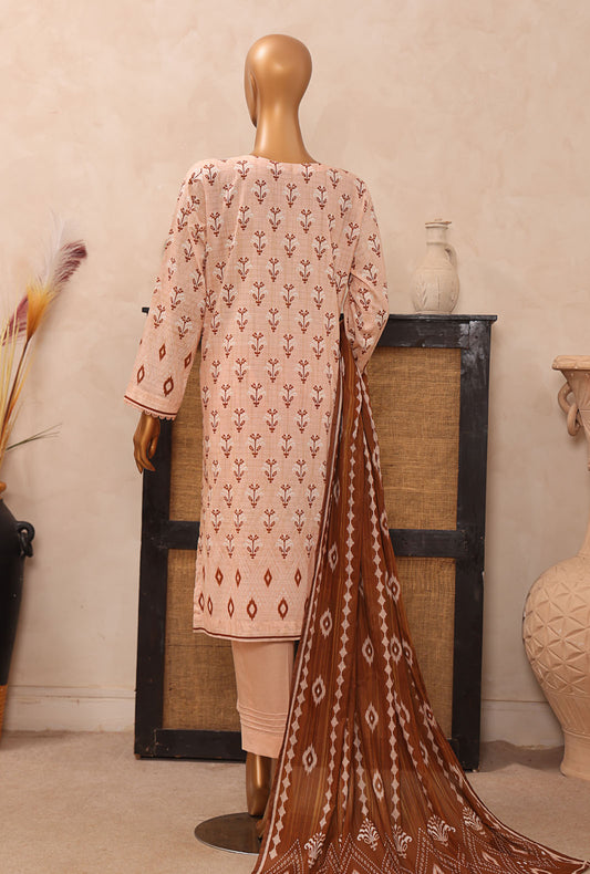 Vital Printed Slub Lawn Unstitched Suit by HZ Textiles VP - 05
