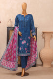 Vital Printed Slub Lawn Unstitched Suit by HZ Textiles VP - 07