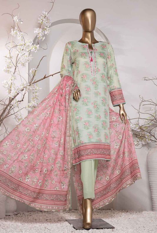 3 Piece Unstitched - Vital Prints Digital Printed Suit - VP-153