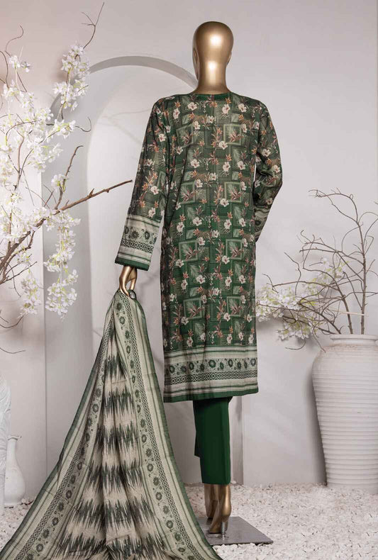 3 Piece Unstitched - Vital Prints Digital Printed Suit - VP-155