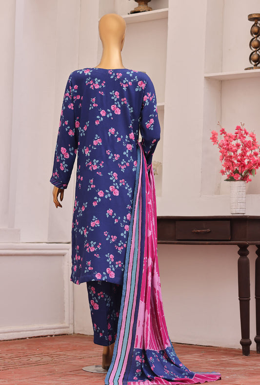 Viscose Twill by HZ Textiles Printed Viscose Suit Unstitched 3 Piece VT - 5032 Vol 01