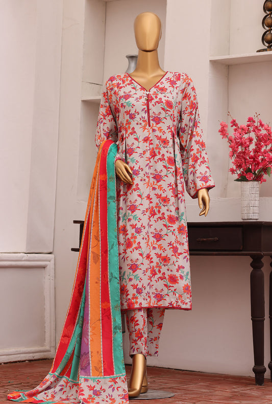 Viscose Twill by HZ Textiles Printed Viscose Suit Unstitched 3 Piece VT - 5034 Vol 01