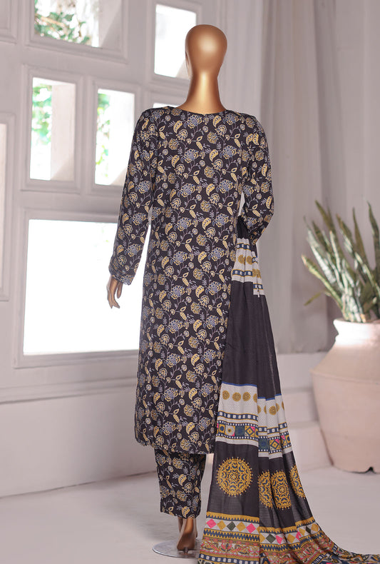 Viscose Twill by HZ Textiles Printed Viscose Suit Unstitched 3 Piece VT - 5042 Vol 02