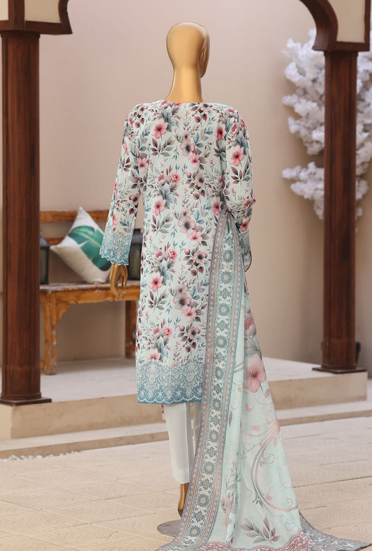 Zouq by Hz Textiles Embroidered Lawn Suit Unstitched 3 Piece ZEC-3159