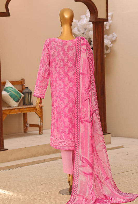 Zouq by Hz Textiles Embroidered Lawn Suit Unstitched 3 Piece ZEC-3161