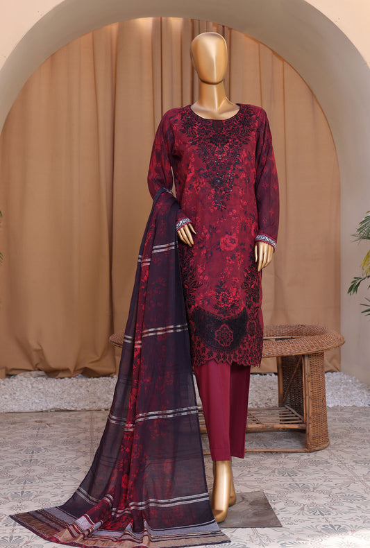 3 Piece Unstitched - Mahee Embroidered Lawn Suit MEJ-906